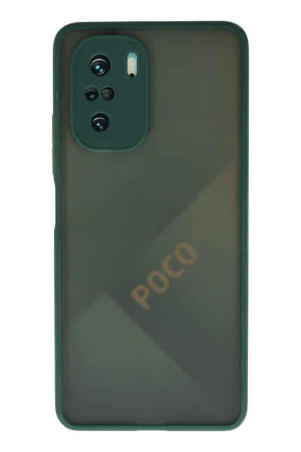 Uray store Xiaomi Poco F3 Kılıf Montreal Silikon Kapak - Yeşil