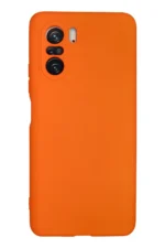 Uray store Xiaomi Poco F3 Kılıf Nano içi Kadife Silikon - Turuncu