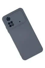 Uray store Xiaomi Poco M4 Pro 4G Kılıf Nano içi Kadife Silikon - Gri - Görsel 2