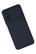 Uray store Xiaomi Poco M4 Pro 4G Kılıf Nano içi Kadife Silikon - Lacivert - Görsel 2