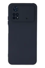 Uray store Xiaomi Poco M4 Pro 4G Kılıf Nano içi Kadife Silikon - Lacivert
