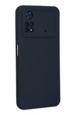Uray store Xiaomi Poco M4 Pro 4G Kılıf Nano içi Kadife Silikon - Lacivert - Görsel 3