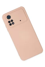 Uray store Xiaomi Poco M4 Pro 4G Kılıf Nano içi Kadife Silikon - Pudra - Görsel 2