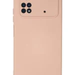Uray store Xiaomi Poco M4 Pro 4G Kılıf Nano içi Kadife Silikon - Pudra