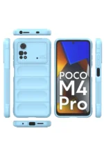 Uray store Xiaomi Poco M4 Pro 4G Kılıf Optimum Silikon - Sky Blue - Görsel 3