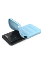 Uray store Xiaomi Poco M4 Pro 4G Kılıf Optimum Silikon - Sky Blue - Görsel 4