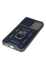Uray store Xiaomi Poco M4 Pro 4G Kılıf Pars Lens Yüzüklü Silikon - Lacivert - Görsel 5