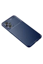 Uray store Xiaomi Poco M5 Kılıf Auto Focus Karbon Kapak - Lacivert - Görsel 2