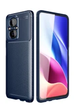 Uray store Xiaomi Poco M5 Kılıf Auto Focus Karbon Kapak - Lacivert