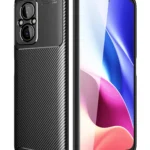 Uray store Xiaomi Poco M5 Kılıf Auto Focus Karbon Kapak - Siyah