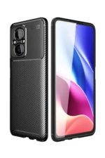 Uray store Xiaomi Poco M5 Kılıf Auto Focus Karbon Kapak - Siyah