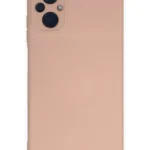 Uray store Xiaomi Poco M5 Kılıf Nano içi Kadife Silikon - Pudra