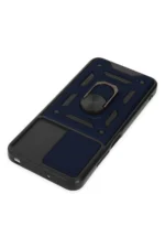 Uray store Xiaomi Poco M5 Kılıf Pars Lens Yüzüklü Silikon - Lacivert - Görsel 4