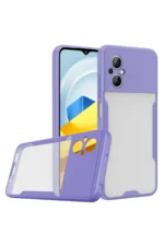 Uray store Xiaomi Poco M5 Kılıf Platin Silikon - Lila