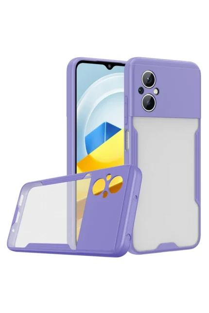 Uray store Xiaomi Poco M5 Kılıf Platin Silikon - Lila