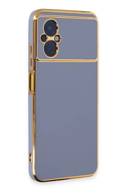 Uray store Xiaomi Poco M5 Kılıf Volet Silikon - Mavi