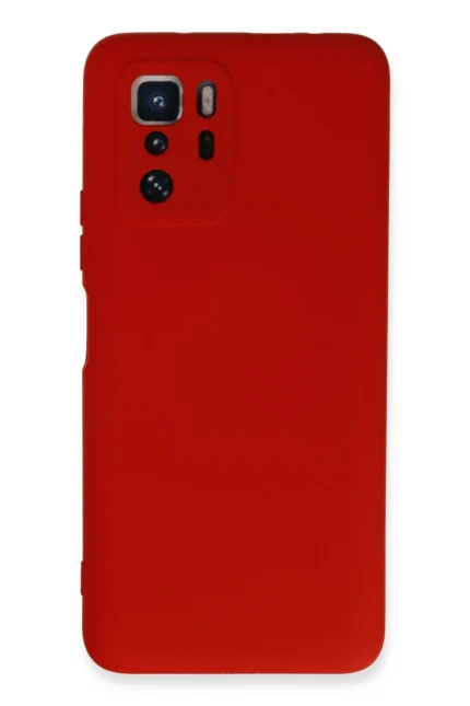 Uray store Xiaomi Poco X3 GT Kılıf Nano içi Kadife Silikon - Kırmızı