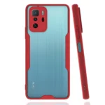Uray store Xiaomi Poco X3 GT Kılıf Platin Silikon - Kırmızı