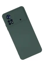 Uray store Xiaomi Poco X4 Pro 5G Kılıf Nano içi Kadife Silikon - Koyu Yeşil - Görsel 2