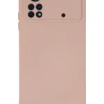 Uray store Xiaomi Poco X4 Pro 5G Kılıf Nano içi Kadife Silikon - Pudra