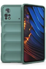 Uray store Xiaomi Poco X4 Pro 5G Kılıf Optimum Silikon - Koyu Yeşil