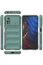 Uray store Xiaomi Poco X4 Pro 5G Kılıf Optimum Silikon - Koyu Yeşil - Görsel 3
