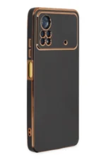 Uray store Xiaomi Poco X4 Pro 5G Kılıf Volet Silikon - Siyah