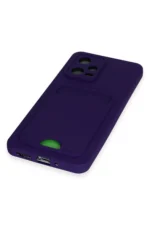 Uray store Xiaomi Poco X5 5G Kılıf Kelvin Kartvizitli Silikon - Derin Mor - Görsel 4