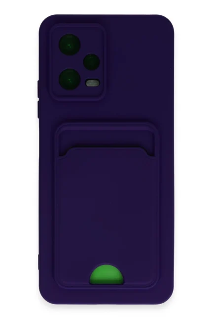 Uray store Xiaomi Poco X5 5G Kılıf Kelvin Kartvizitli Silikon - Derin Mor