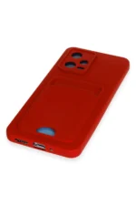 Uray store Xiaomi Poco X5 5G Kılıf Kelvin Kartvizitli Silikon - Kırmızı - Görsel 4
