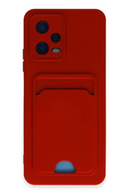 Uray store Xiaomi Poco X5 5G Kılıf Kelvin Kartvizitli Silikon - Kırmızı