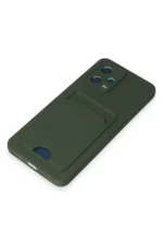 Uray store Xiaomi Poco X5 5G Kılıf Kelvin Kartvizitli Silikon - Koyu Yeşil - Görsel 4