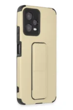 Uray store Xiaomi Poco X5 5G Kılıf Mega Standlı Silikon - Gold - Görsel 2