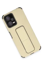 Uray store Xiaomi Poco X5 5G Kılıf Mega Standlı Silikon - Gold - Görsel 3