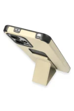 Uray store Xiaomi Poco X5 5G Kılıf Mega Standlı Silikon - Gold - Görsel 4