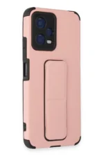 Uray store Xiaomi Poco X5 5G Kılıf Mega Standlı Silikon - Pudra - Görsel 2