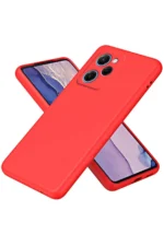 Uray store Xiaomi Poco X5 Pro 5G Nano içi Kadife Silikon - Kırmızı