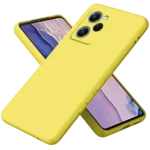 Uray store Xiaomi Poco X5 Pro 5G Nano içi Kadife Silikon - Sarı