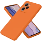 Uray store Xiaomi Poco X5 Pro 5G Nano içi Kadife Silikon - Turuncu