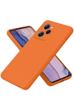 Uray store Xiaomi Poco X5 Pro 5G Nano içi Kadife Silikon - Turuncu