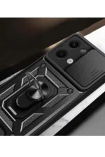 Uray store Xiaomi Poco X6 Kılıf Pars Lens Yüzüklü Silikon - Yeşil - Görsel 2