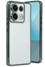 Uray store Xiaomi Poco X6 Kılıf Razer Lensli Silikon - Yeşil