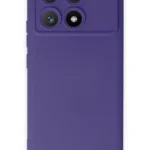 Uray store Xiaomi Poco X6 Pro Kılıf Nano içi Kadife Silikon - Mor