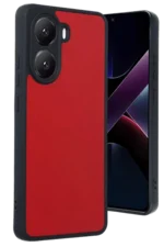 Uray store Xiaomi Poco X7 Pro Kılıf Aras Deri Kapak - Kırmızı