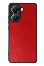 Uray store Xiaomi Poco X7 Pro Kılıf Aras Deri Kapak - Kırmızı - Görsel 3