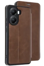 Uray store Xiaomi Poco X7 Pro Kılıf Flip Cover - Taba
