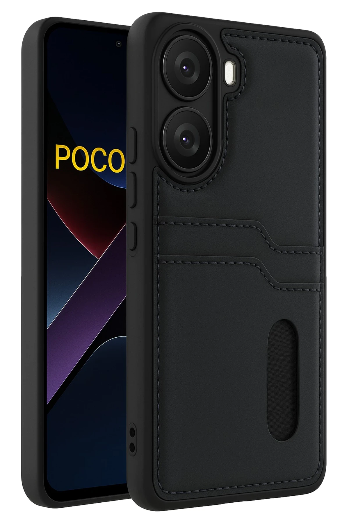 newface-xiaomi-poco-x7-pro-kilif-sara-kartvizitli-deri-kilif-siyah-default Uray store Xiaomi Poco X7 Pro Kılıf Sara Kartvizitli Deri Kılıf - Siyah - Görsel 1