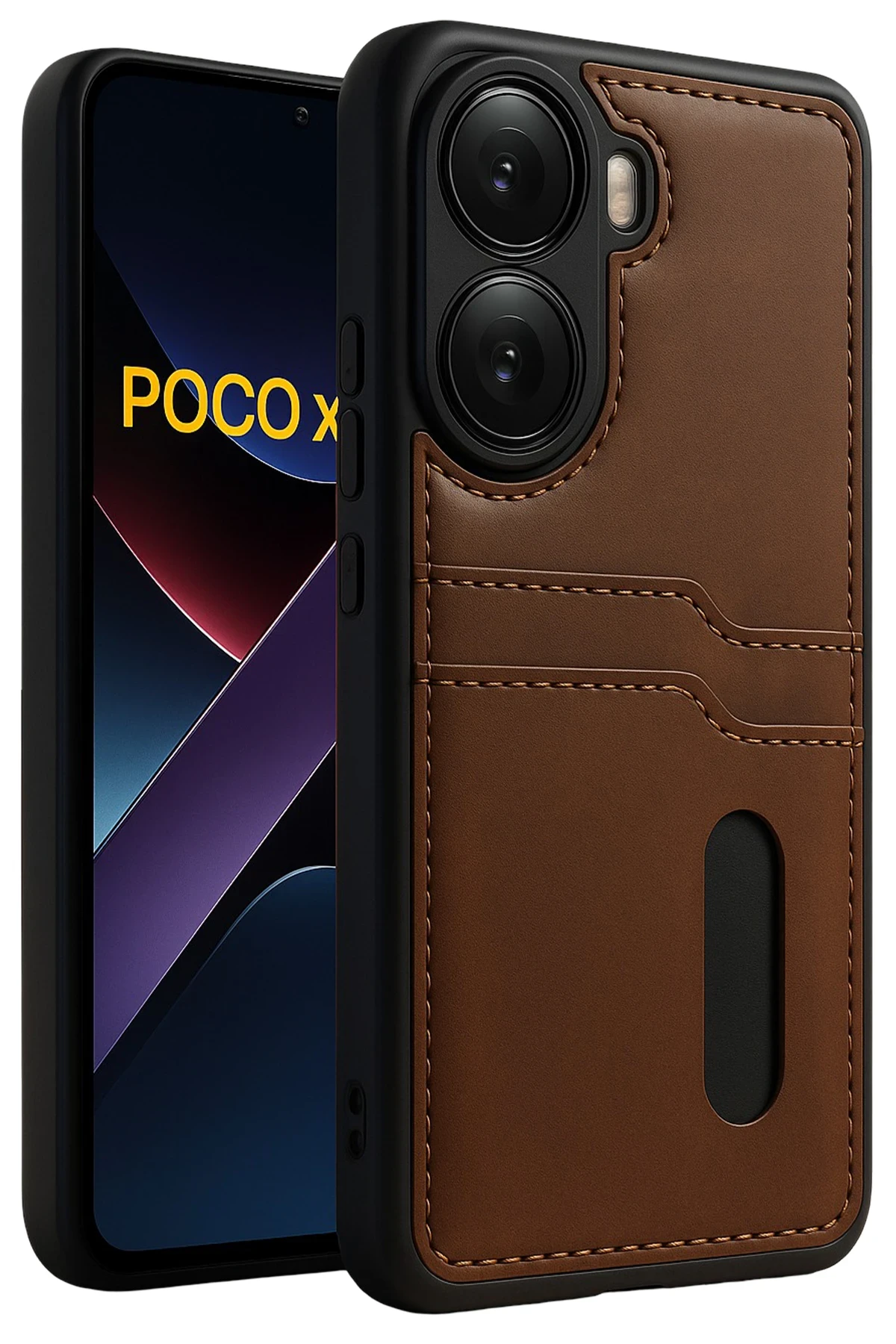 newface-xiaomi-poco-x7-pro-kilif-sara-kartvizitli-deri-kilif-taba-default Uray store Xiaomi Poco X7 Pro Kılıf Sara Kartvizitli Deri Kılıf - Taba - Görsel 1