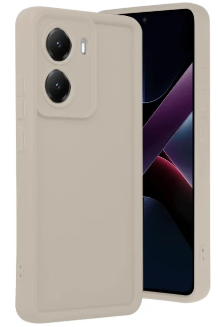Uray store Xiaomi Poco X7 Pro Viera Silikon - Krem