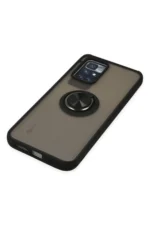 Uray store Xiaomi Redmi 10 2022 Kılıf Montreal Yüzüklü Silikon Kapak - Siyah - Görsel 5
